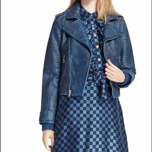 Marc By Marc Jacobs Distressed Leather Moto Jacket